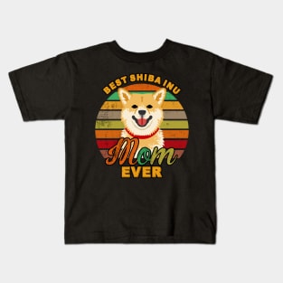 Best Shiba Inu Mom Ever Kids T-Shirt